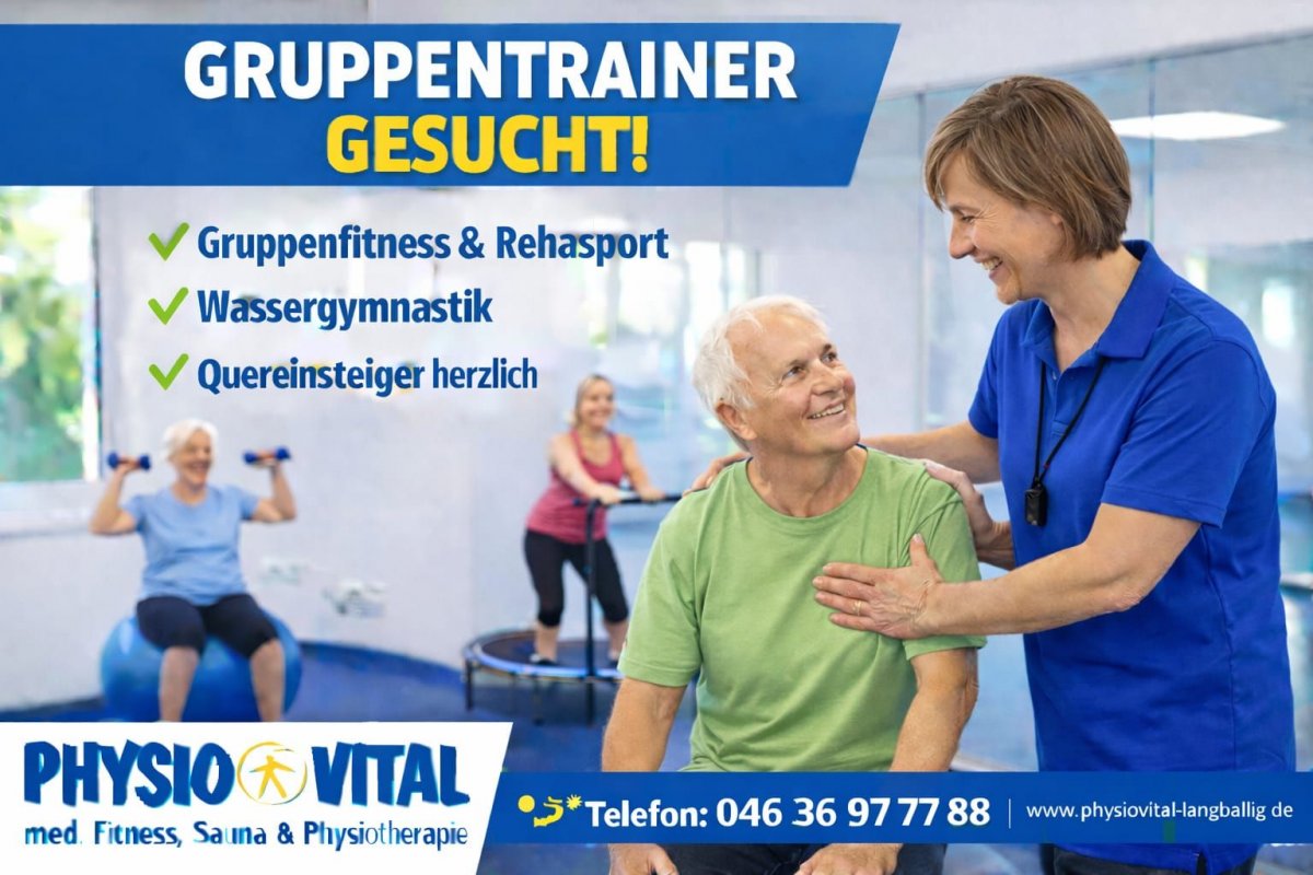 Trainer für Wassergymnastik und andere Gruppen | Ab sofort für die Standorte Glücksburg und Pottloch